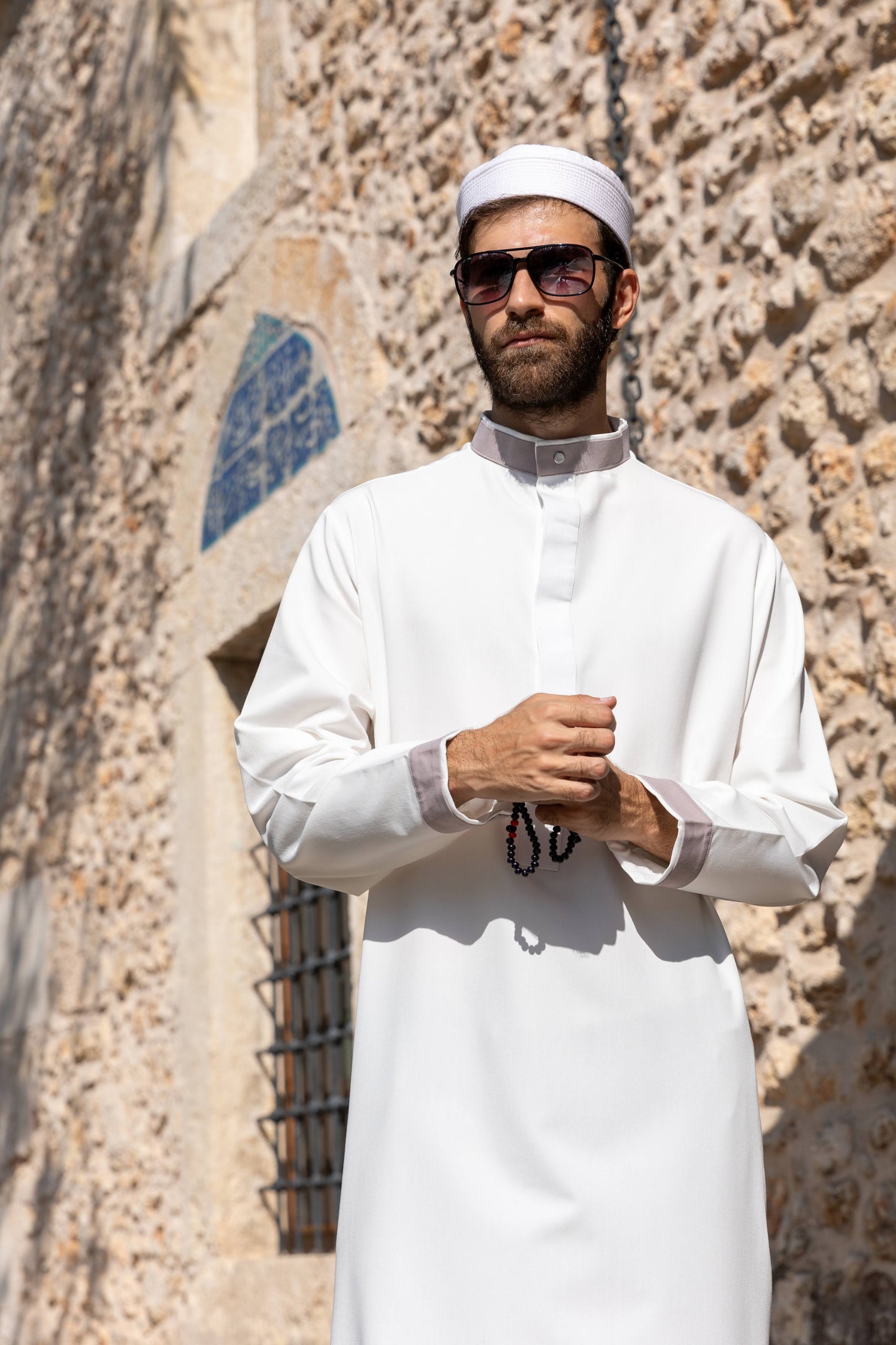 Tahir Thobe in White