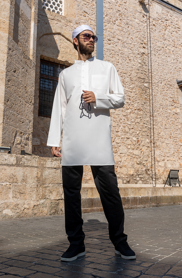 Talib Tunic in White